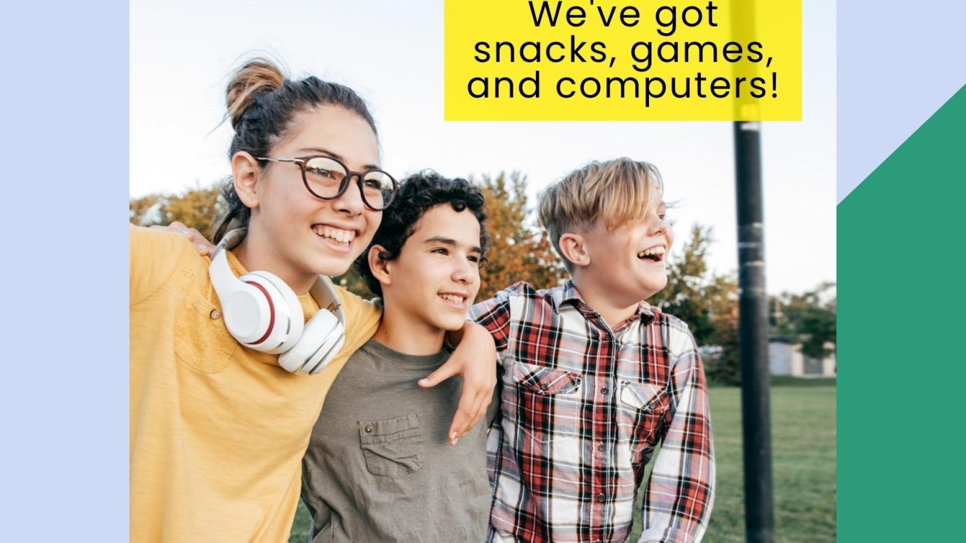 poster for a chill space. Drop in and hang out for 12-18 yr olds